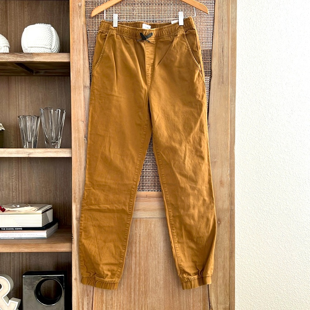 📫 BUY 2 for$20📫 Old Navy Built-In Flex Twill Jogger Pants for Boys Khaki Tan XXL